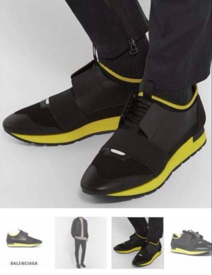 BALENCIAGA ランナー ブラック/イエロー 39