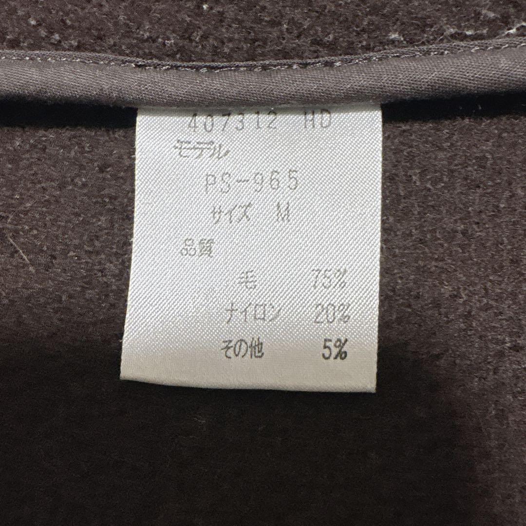 美品 Paul Smith ポールスミス　ヘリンボーン ダッフルコート M 茶