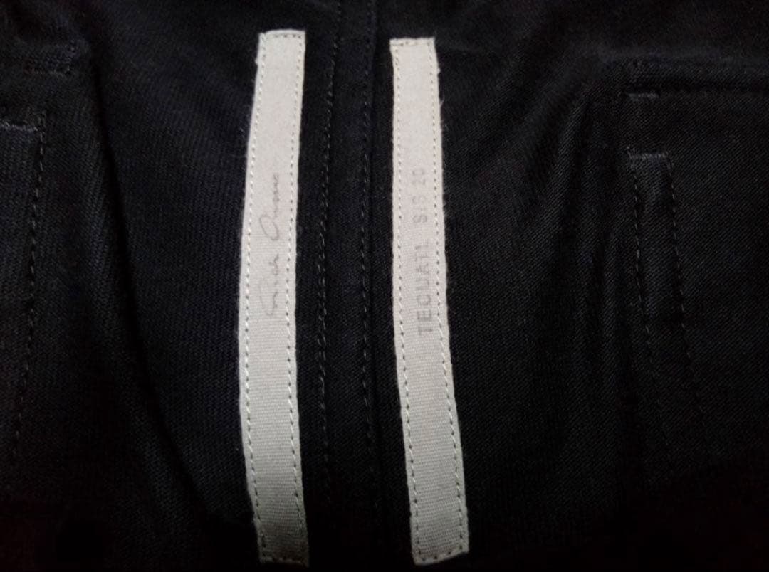リックオウエンス　ブラック ジッパーポケット付きパンツ　廃盤品定価１５万
