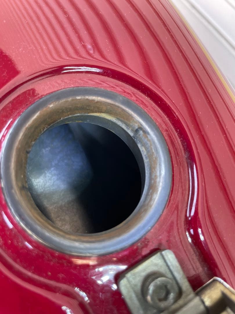 YAMAHA SR400 タンク　キャブ車用　オールペン済　クリアー塗装　キー付