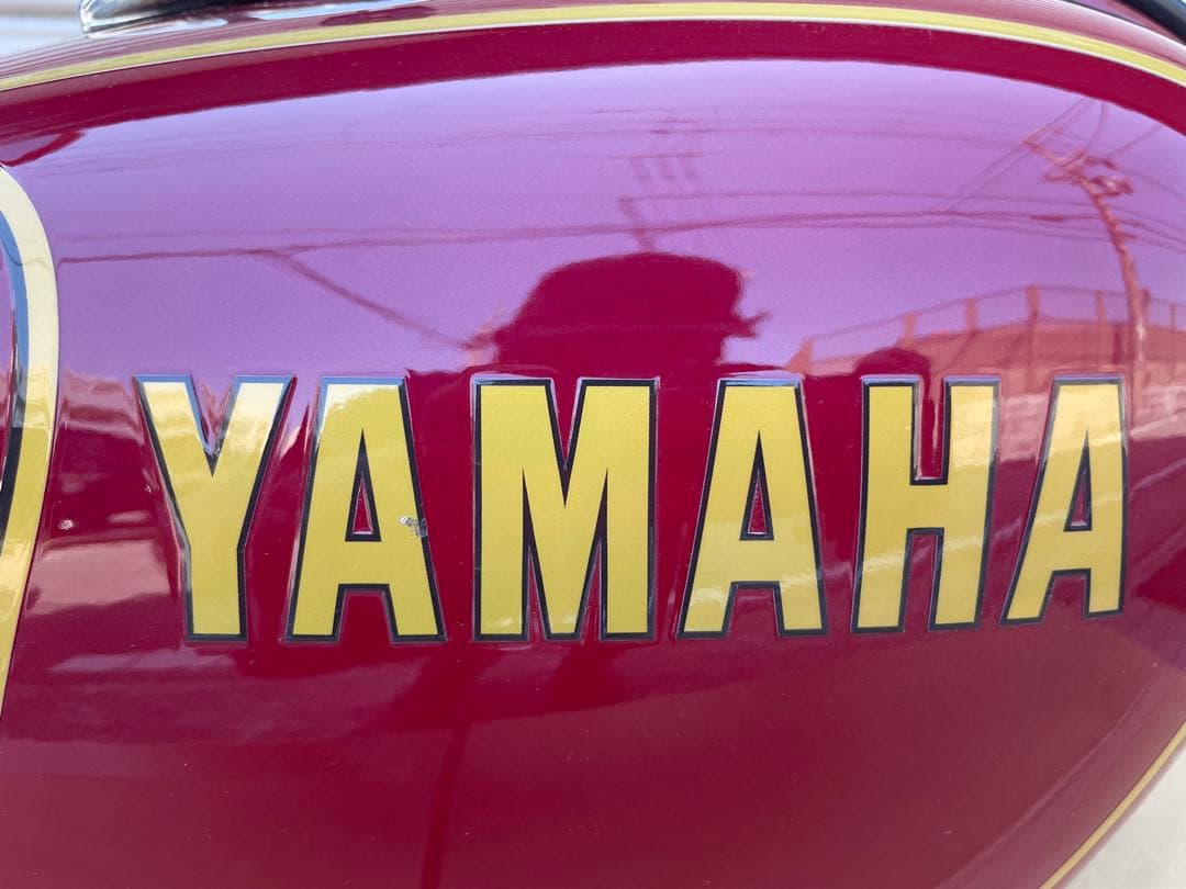 YAMAHA SR400 タンク　キャブ車用　オールペン済　クリアー塗装　キー付