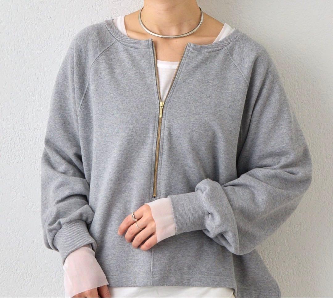 RIVE DROITE リヴドロワ　ハーフZIPスエット