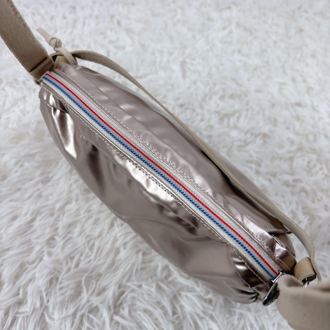 未使用級✨jackgommeジャックゴム斜めがけショルダー ピンクG×ベージュ