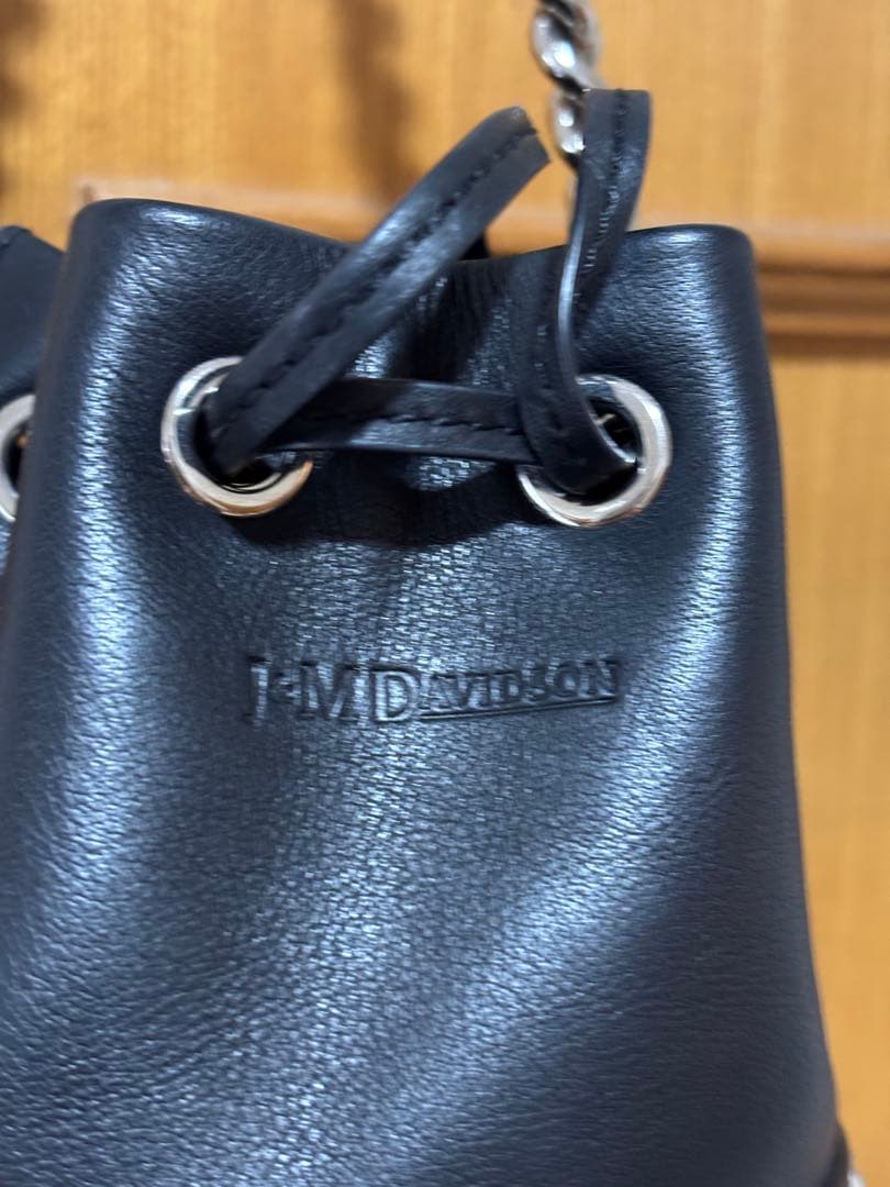 J.M. DAVIDSON ブラックフリンジショルダーバッグ