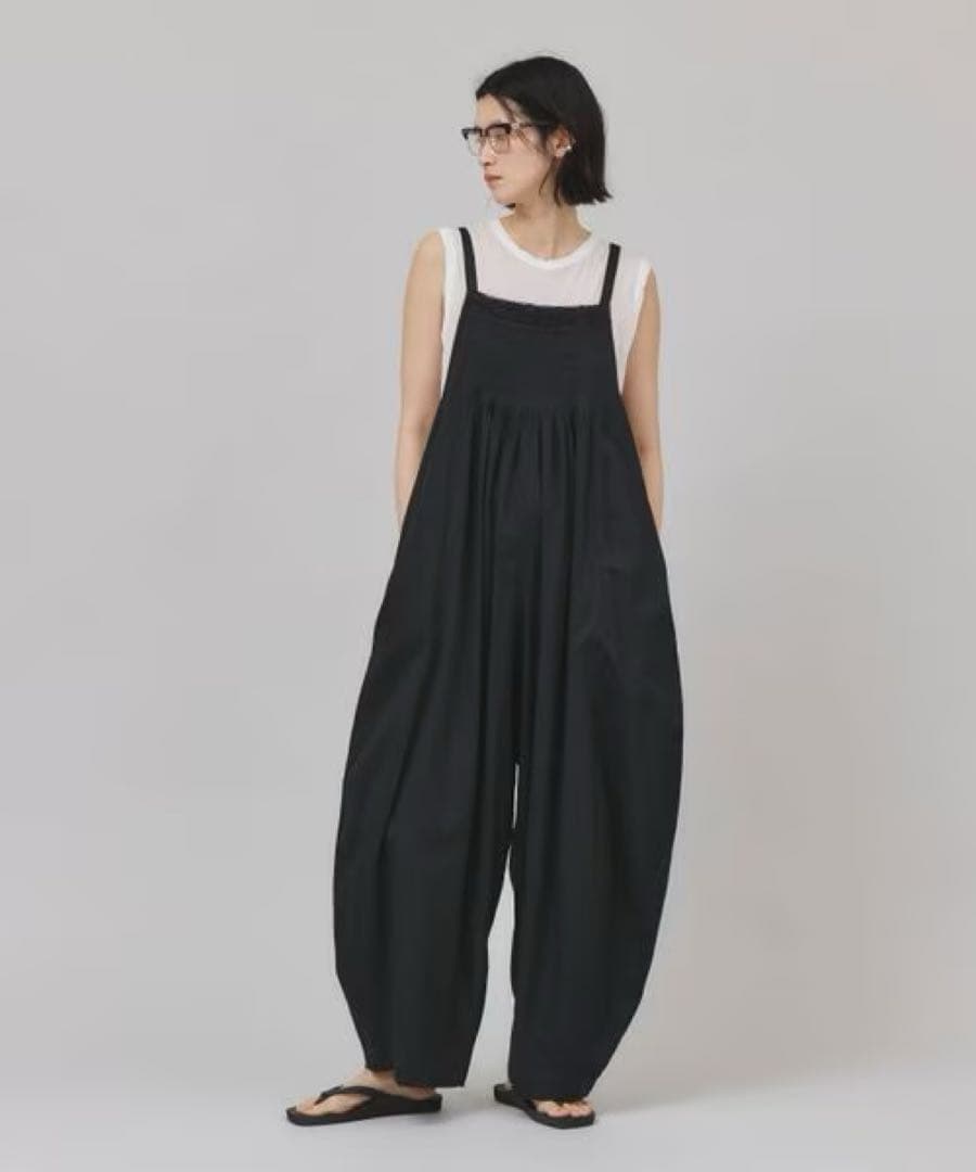 (sa)サテンサロペットオールインワン