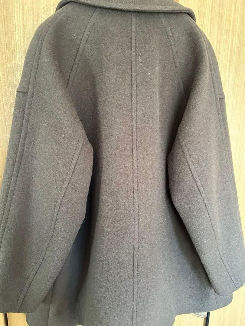 クリスマスお値引き！長い期間着れる！ウールアンゴラバルカラーミドルコー