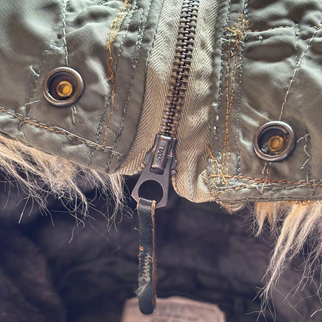 【70s】ALPHA N-2B フライトジャケット 短丈 希少S スコービル