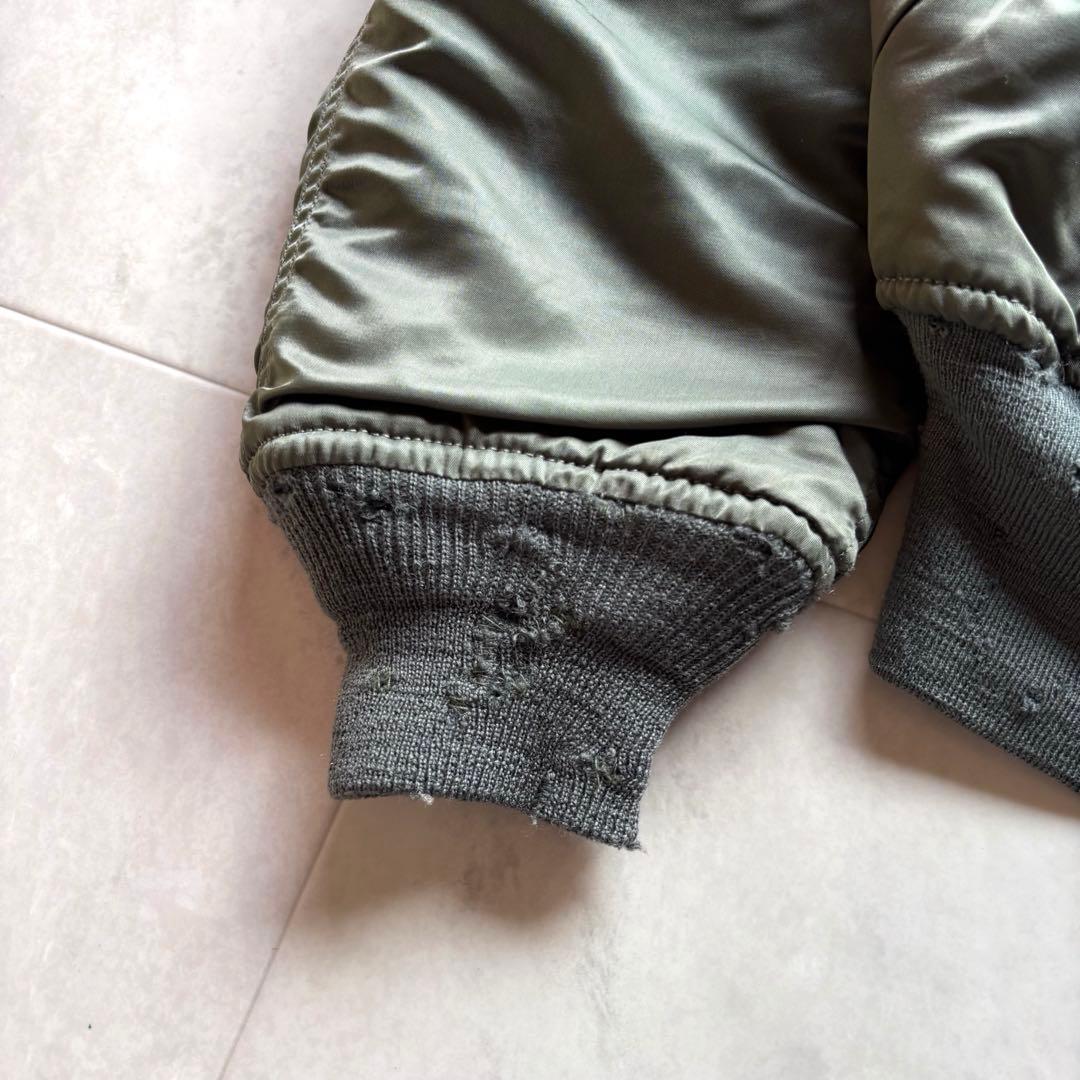 【70s】ALPHA N-2B フライトジャケット 短丈 希少S スコービル