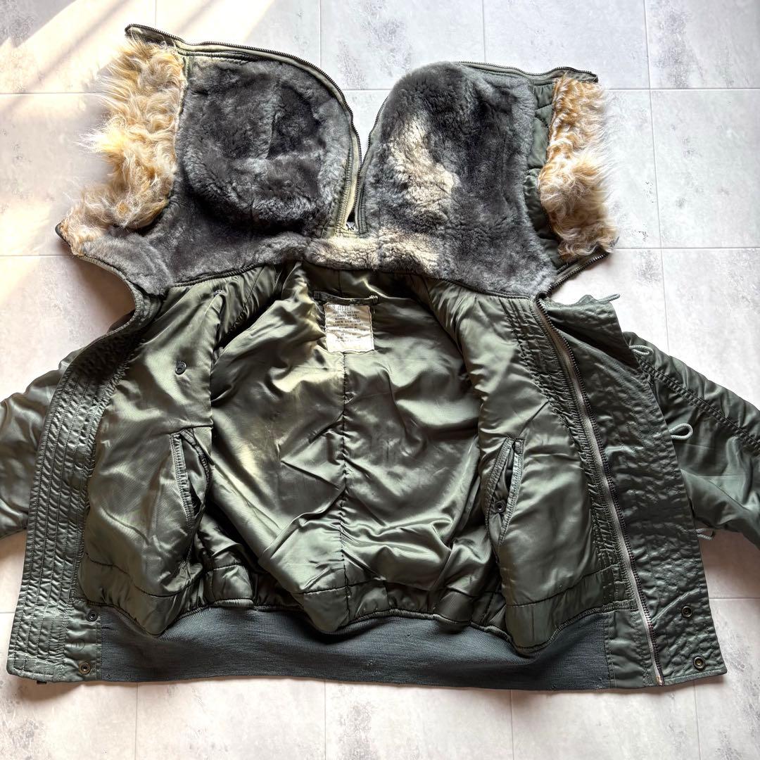 【70s】ALPHA N-2B フライトジャケット 短丈 希少S スコービル