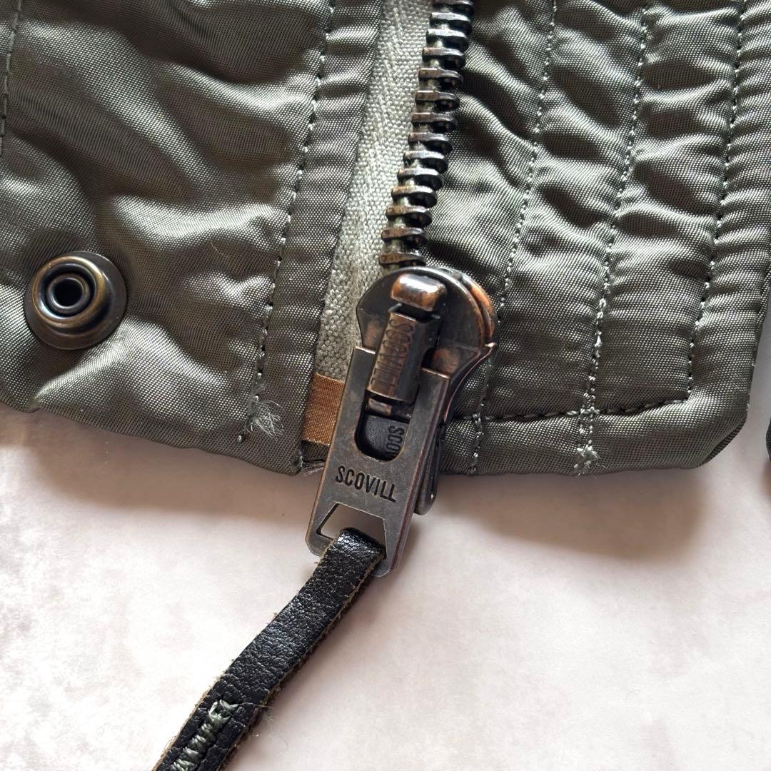 【70s】ALPHA N-2B フライトジャケット 短丈 希少S スコービル