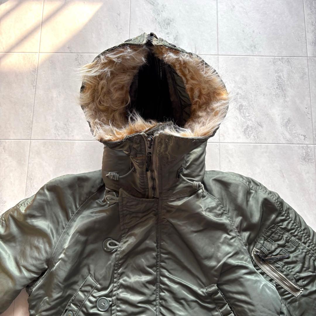 【70s】ALPHA N-2B フライトジャケット 短丈 希少S スコービル