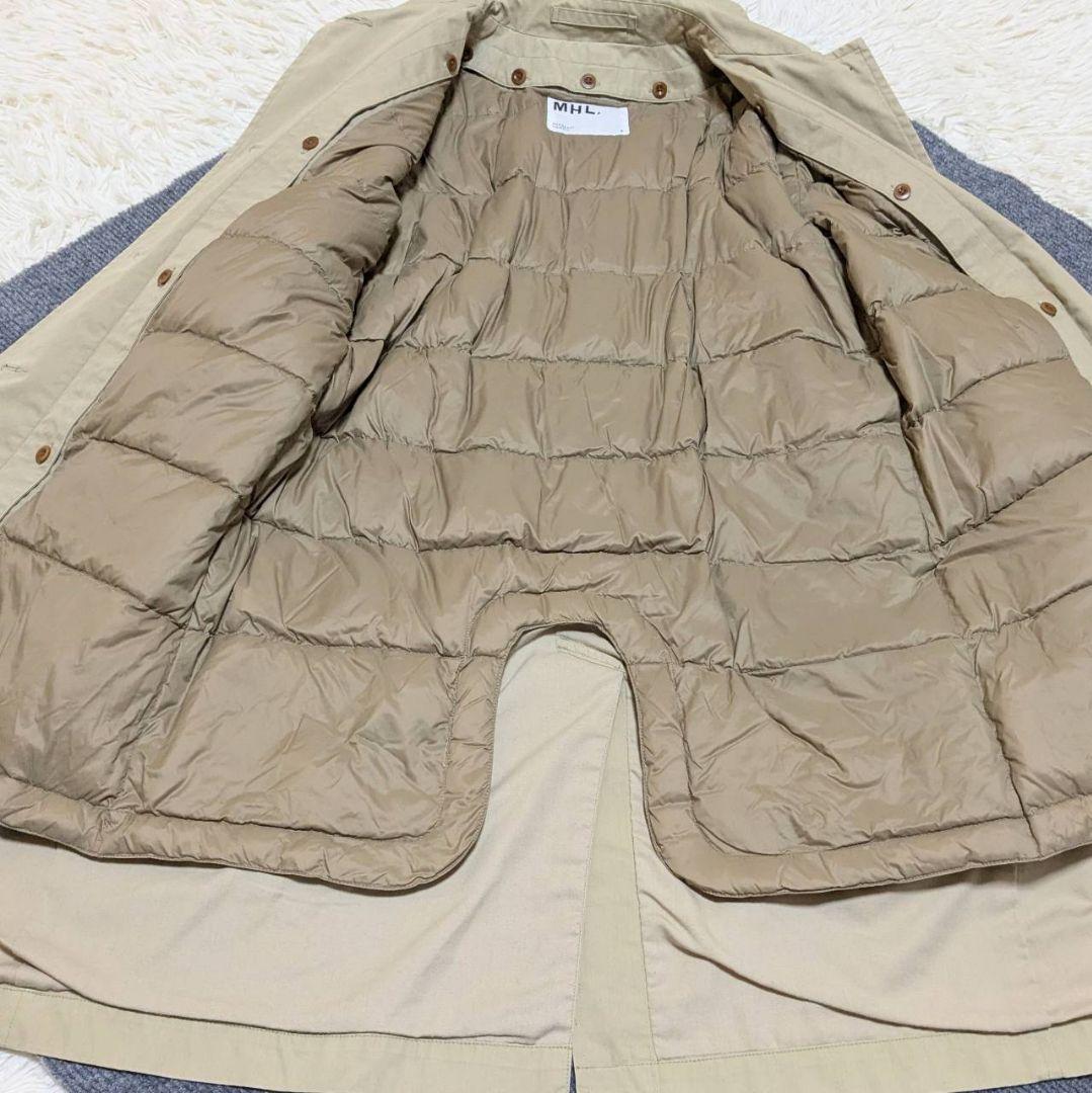 MHL. マーガレットハウエル ステンカラーコート ダウンライナー ベージュ M