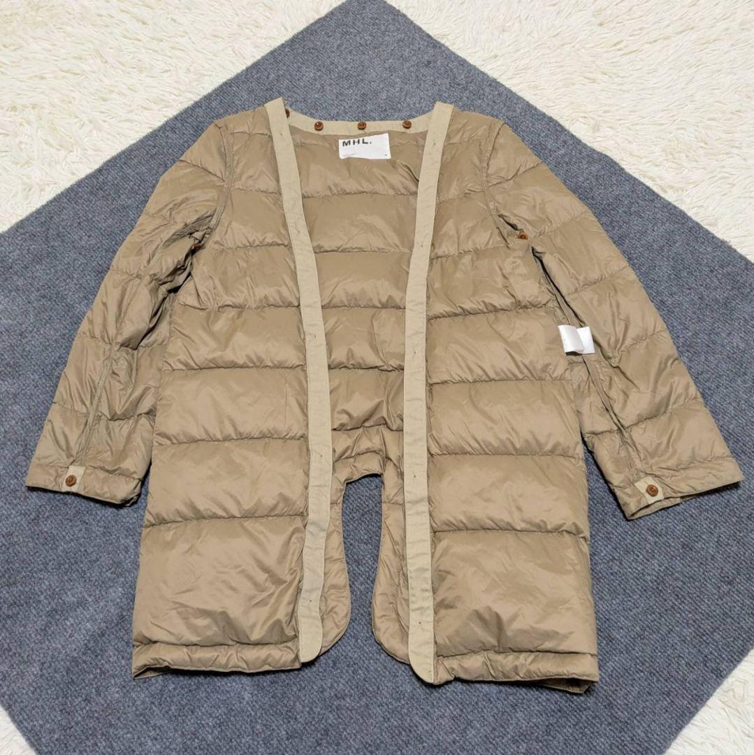 MHL. マーガレットハウエル ステンカラーコート ダウンライナー ベージュ M