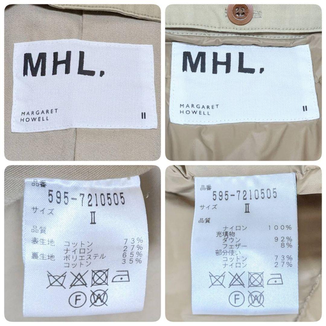 MHL. マーガレットハウエル ステンカラーコート ダウンライナー ベージュ M