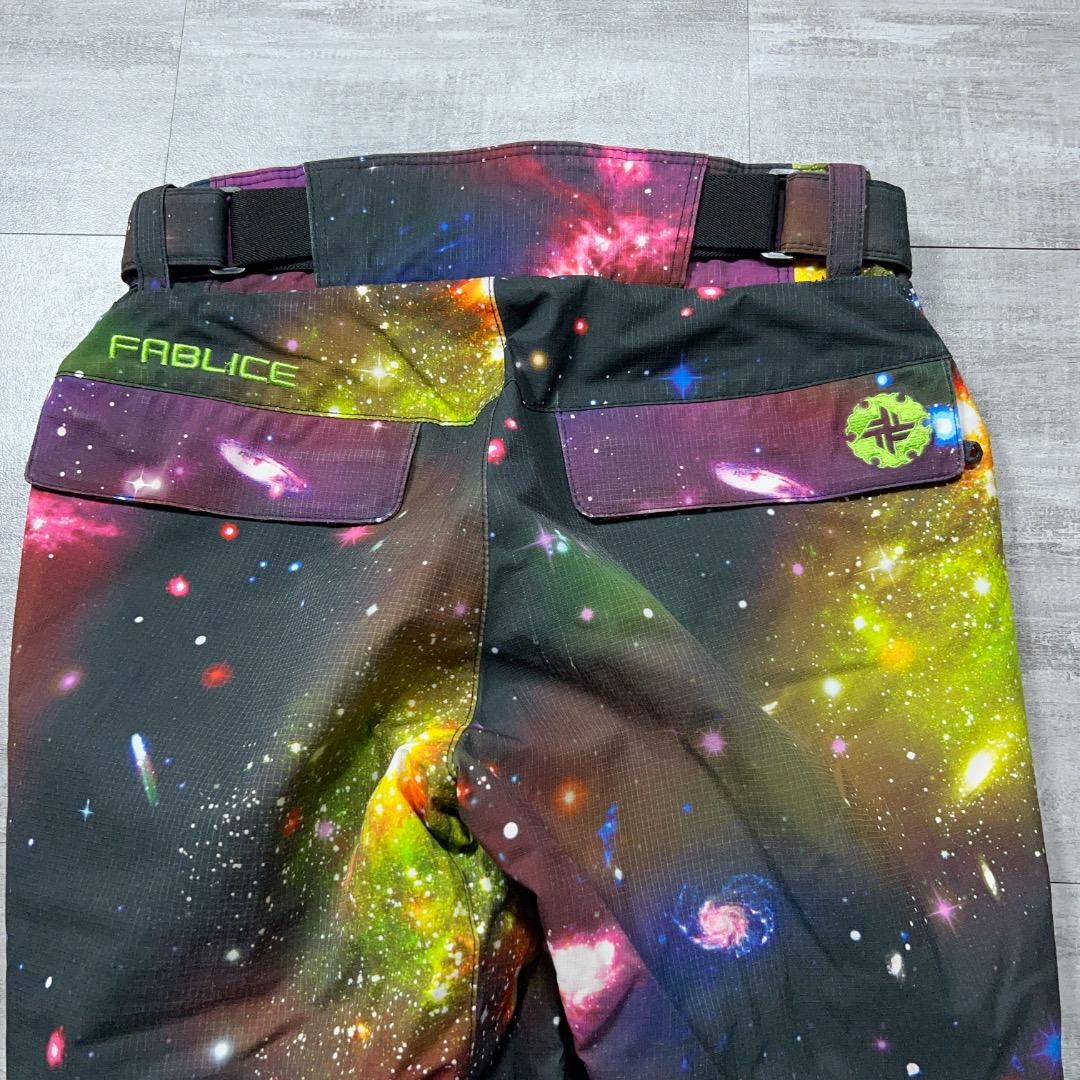 FABLICE ファブリス 総柄 宇宙 スキーウェア フルオープン ジップ S