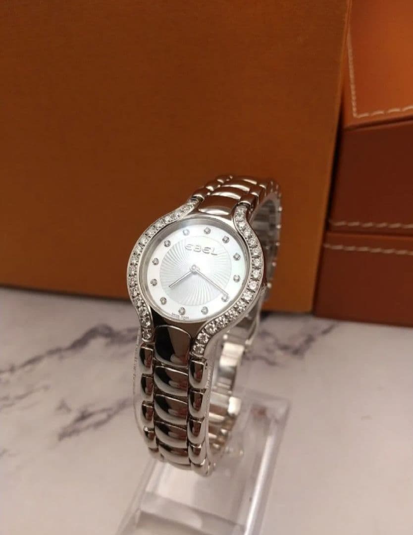 新品仕上済 定価67.1万円 0.619 ct エベル ベルーガ ダイヤ 腕時計