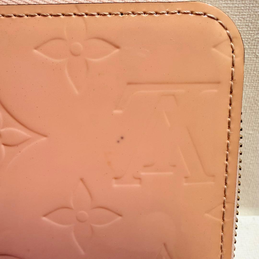 ルイヴィトン　Louis Vuitton ヴェルニ　ピンク エナメル 長財布