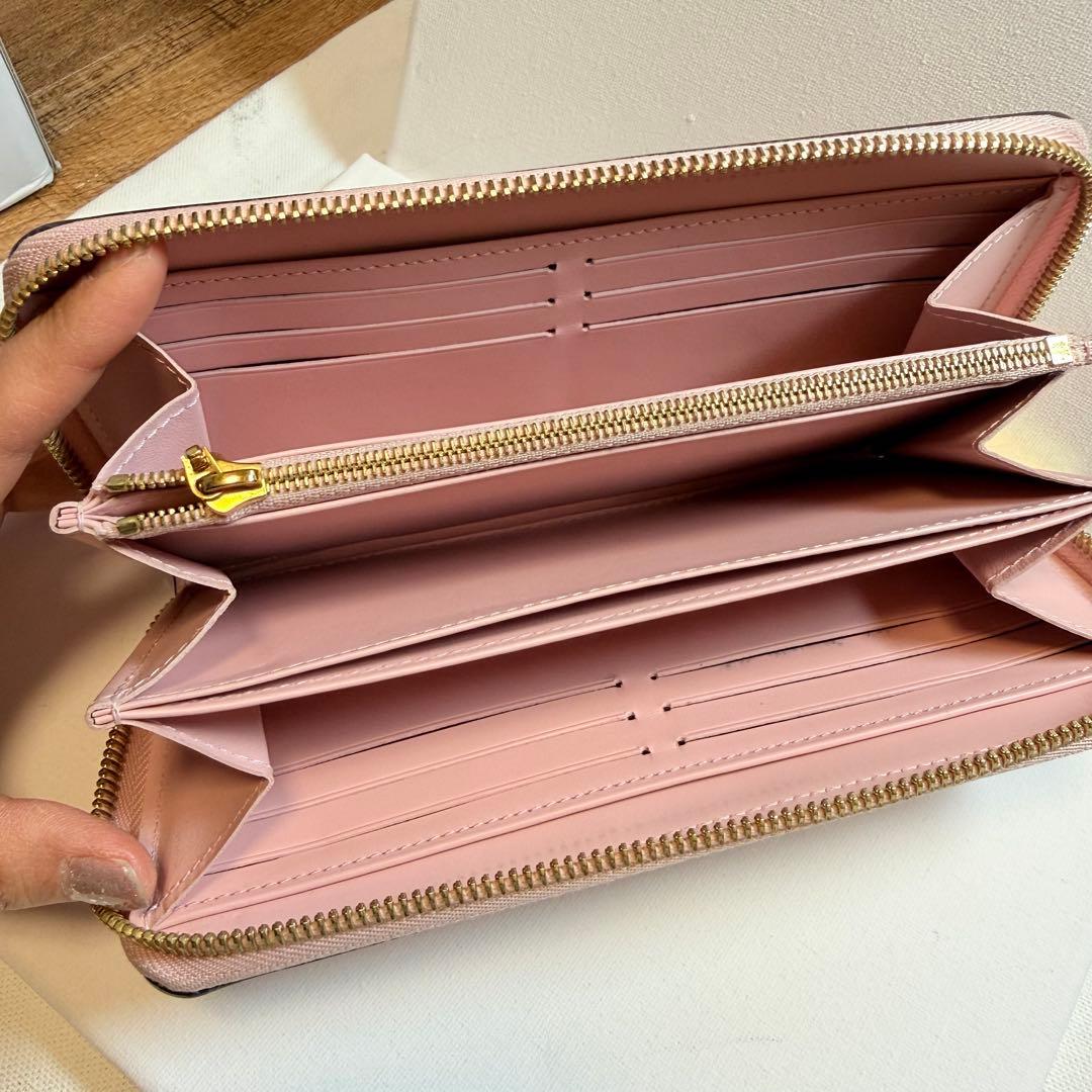 ルイヴィトン　Louis Vuitton ヴェルニ　ピンク エナメル 長財布