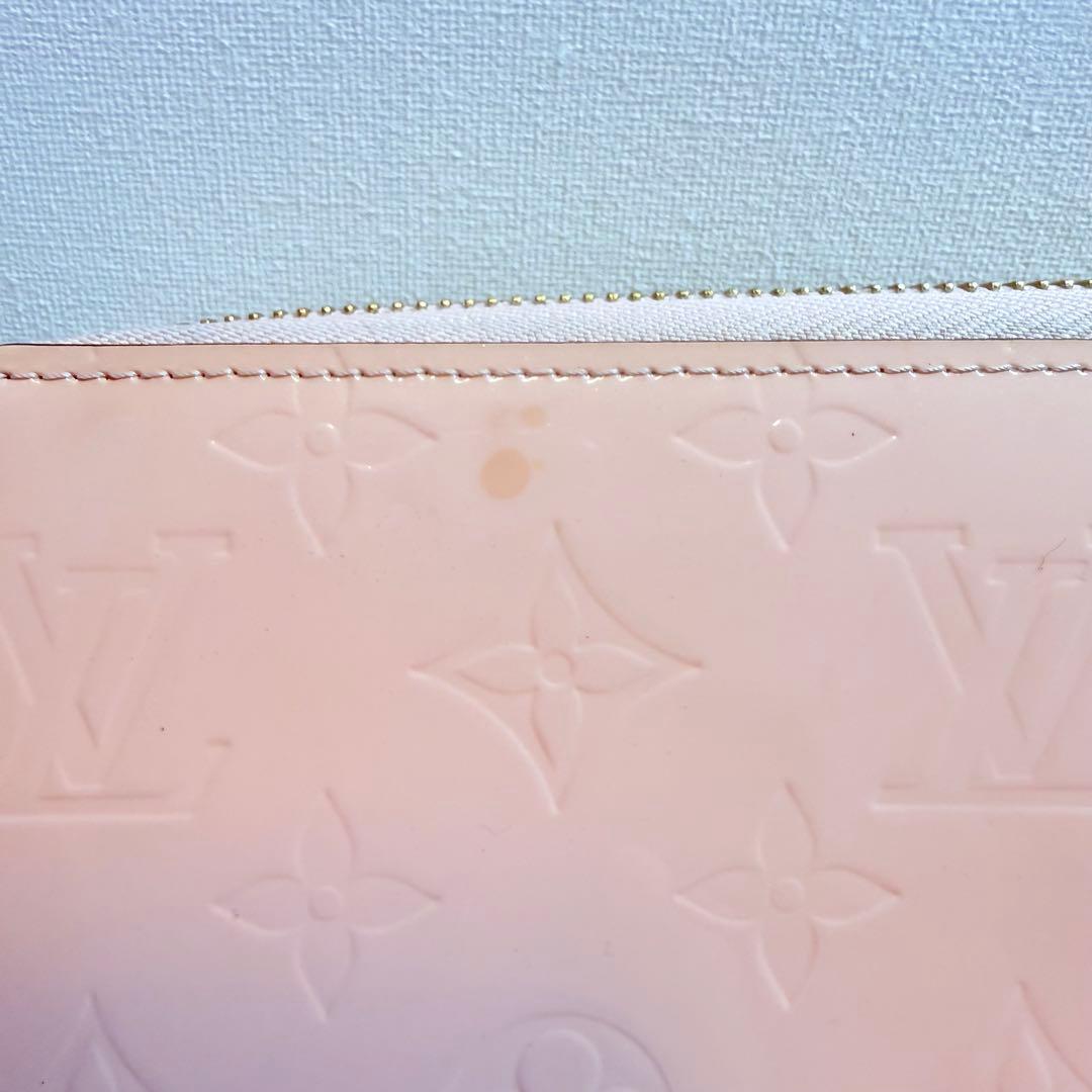 ルイヴィトン　Louis Vuitton ヴェルニ　ピンク エナメル 長財布