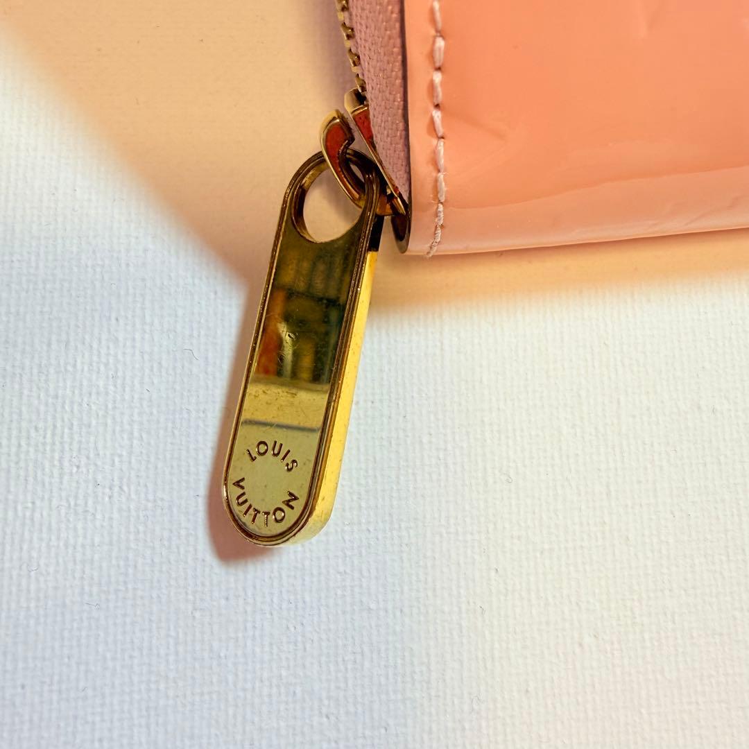 ルイヴィトン　Louis Vuitton ヴェルニ　ピンク エナメル 長財布