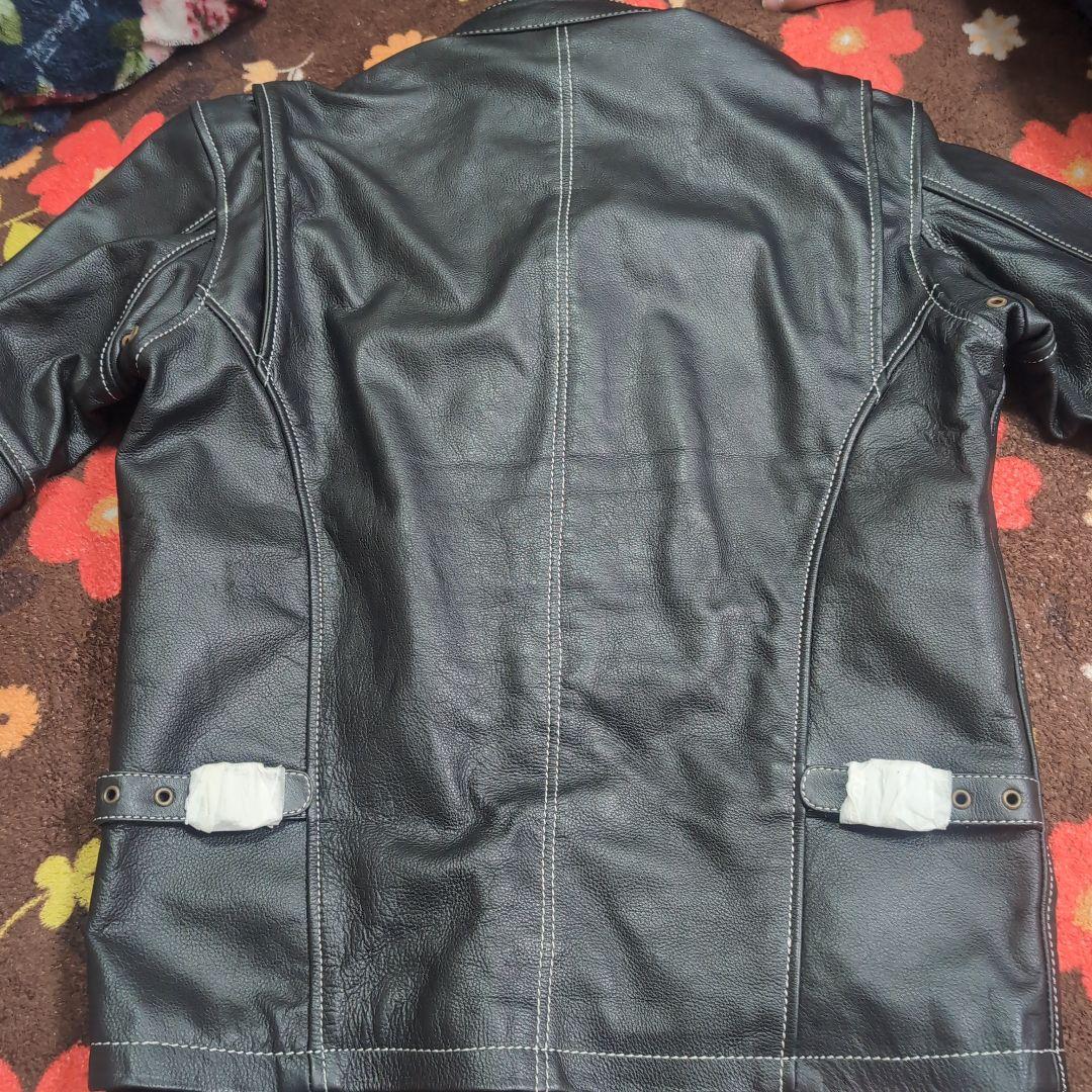 GREEDY 牛革ジャケット Lサイズ 黒　革ジャン　ブラック