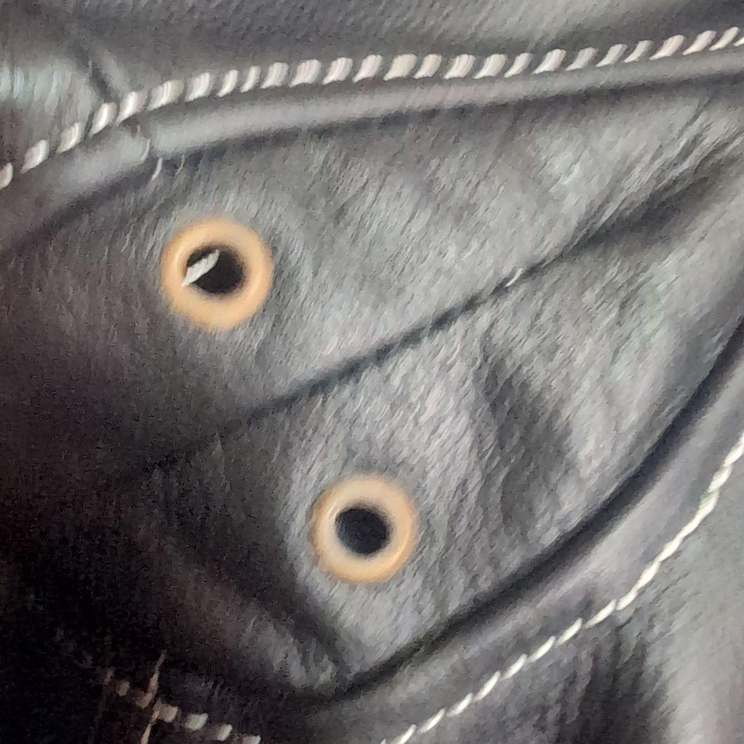 GREEDY 牛革ジャケット Lサイズ 黒　革ジャン　ブラック