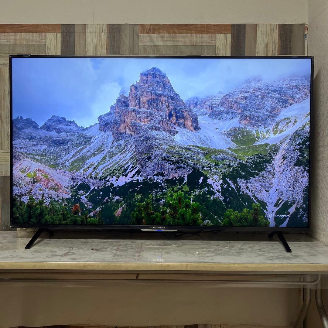 全国送料込❣️未使用品フナイ65型4KTV録画機能内蔵Wチューナ搭載