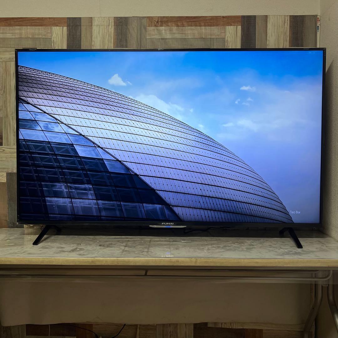 全国送料込❣️未使用品フナイ65型4KTV録画機能内蔵Wチューナ搭載