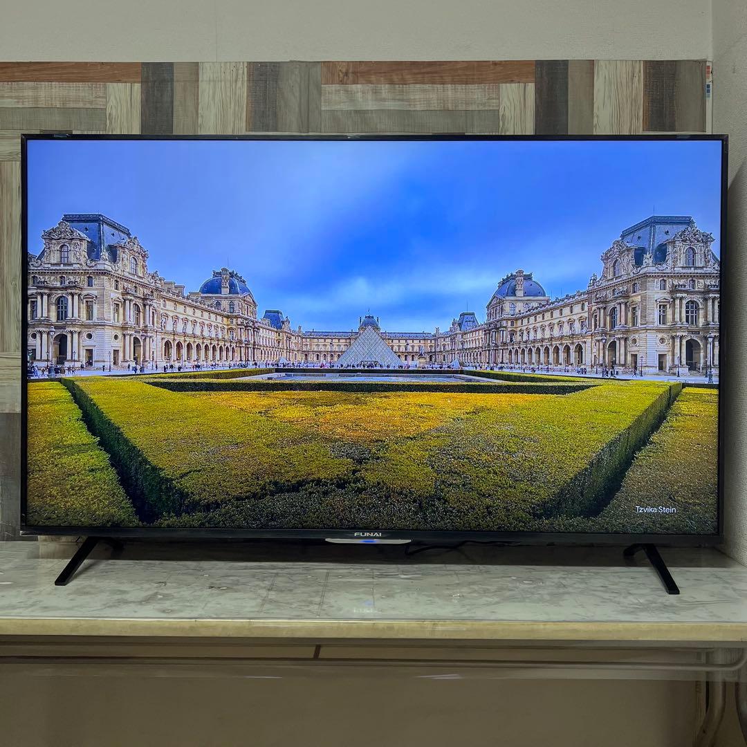 全国送料込❣️未使用品フナイ65型4KTV録画機能内蔵Wチューナ搭載