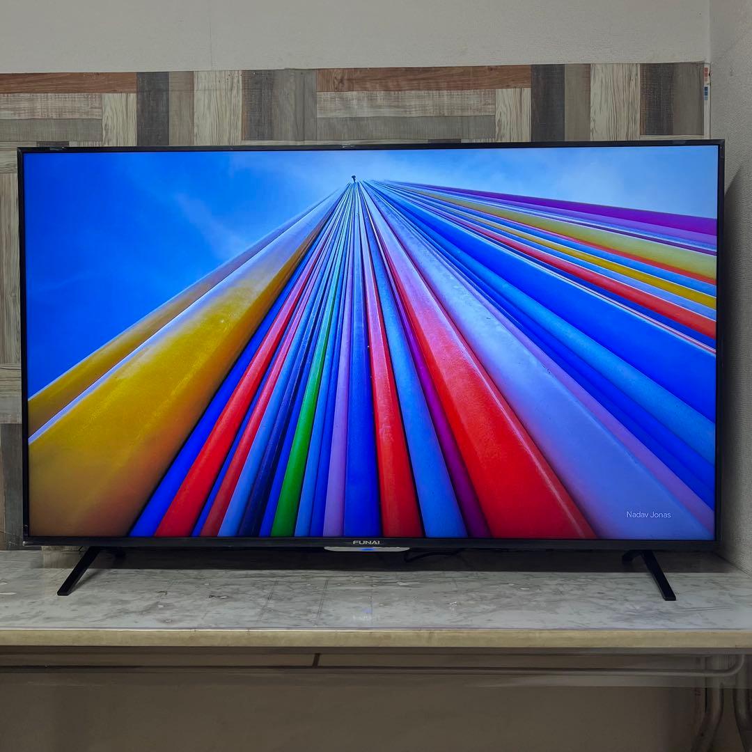 全国送料込❣️未使用品フナイ65型4KTV録画機能内蔵Wチューナ搭載