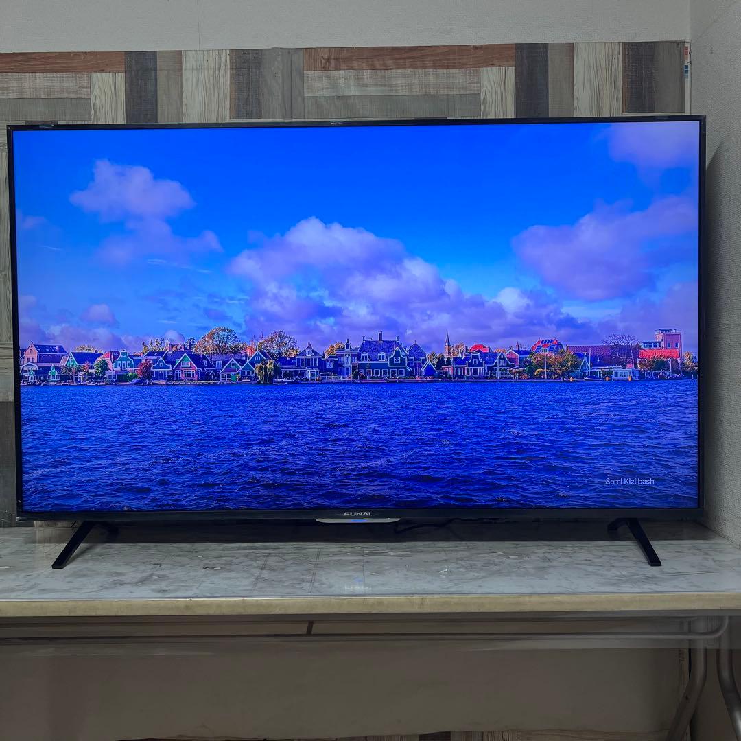 全国送料込❣️未使用品フナイ65型4KTV録画機能内蔵Wチューナ搭載