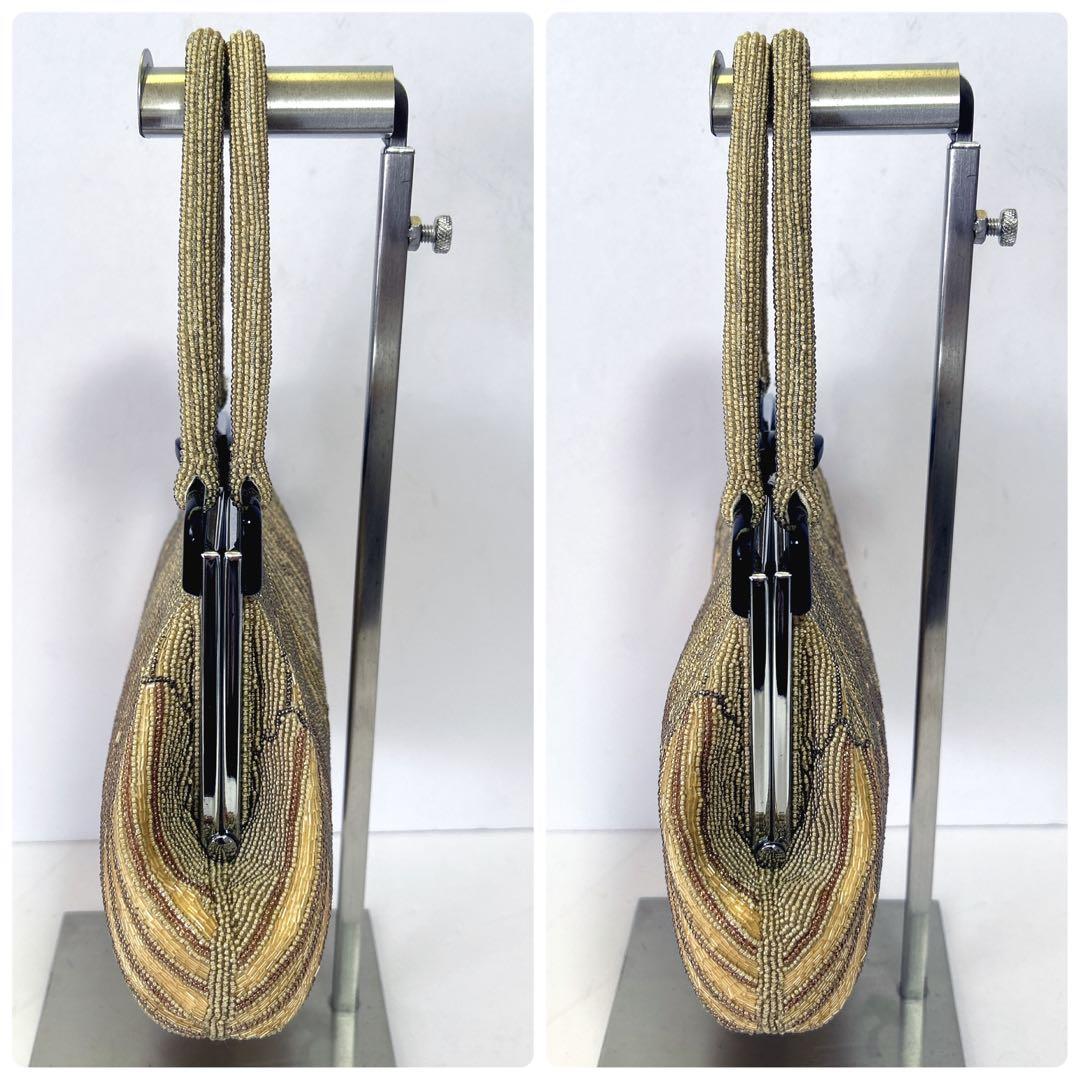 ✨美品✨総ビーズ 草履・バッグセット がま口 和装小物