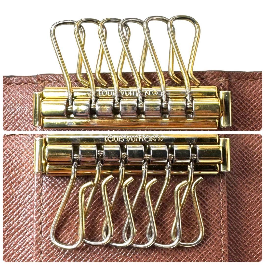 超美品 ルイヴィトン モノグラム ミュルティクレ6 キーケース 鍵 6連 Key