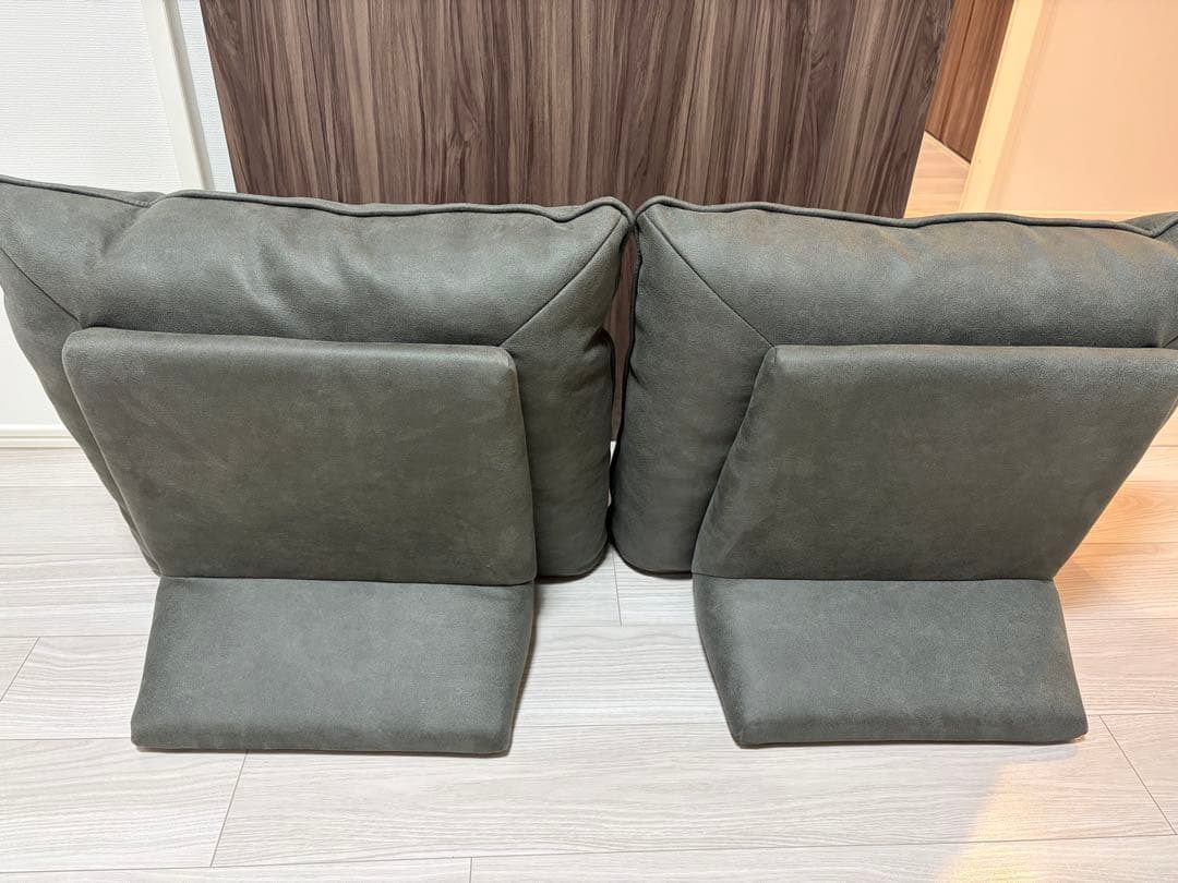 関家具　アルフレードII 背クッション　ハイタイプ2個セット　モードグレー