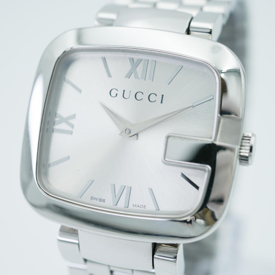【稼働】 GUCCI 125.4 Gベゼル シルバー SS グッチ 腕時計