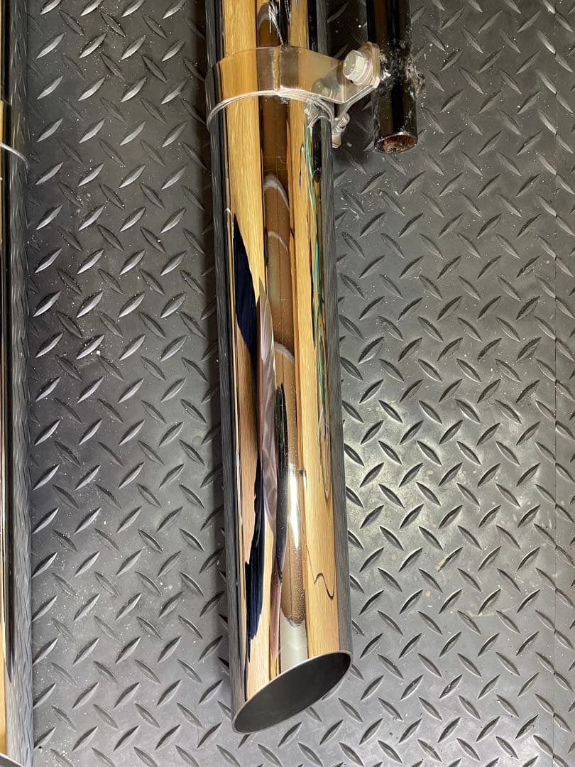 モーターステージマフラー　スリップオンストレート管