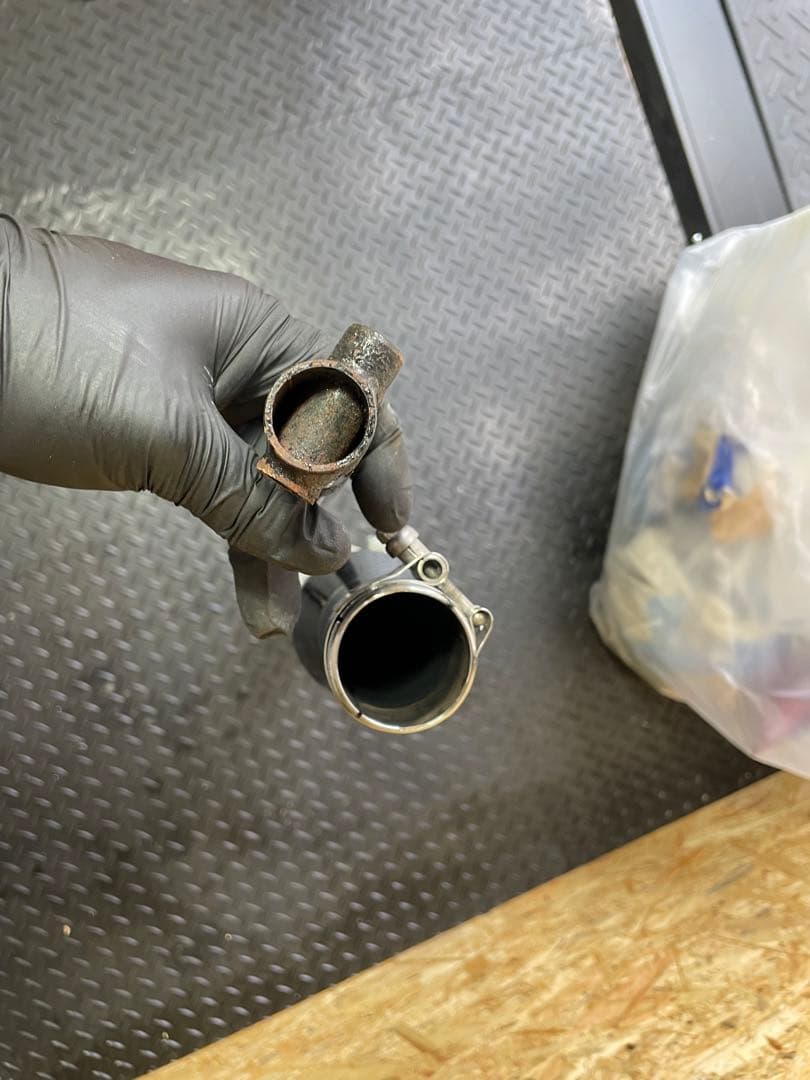 モーターステージマフラー　スリップオンストレート管