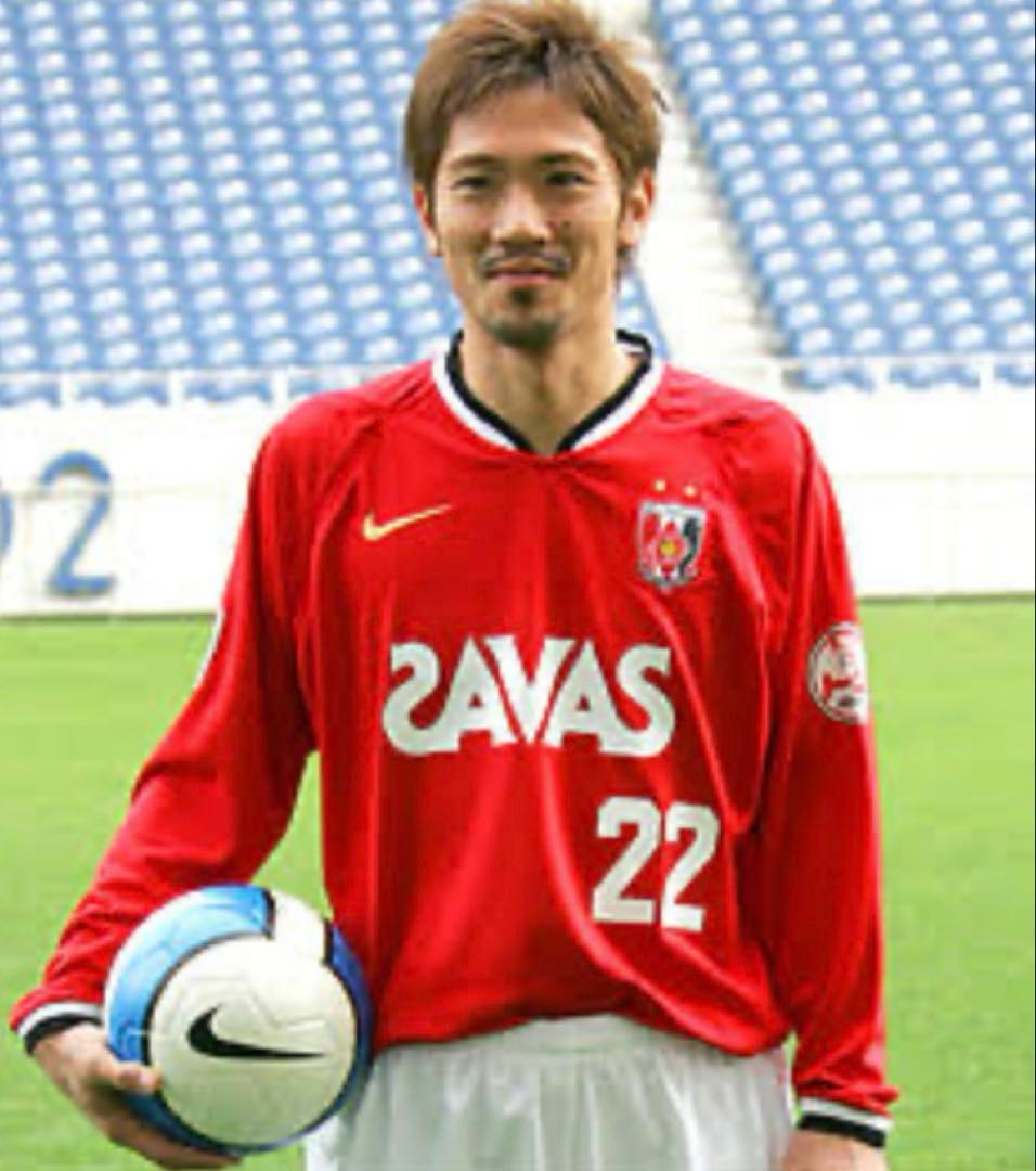 ナイキ　浦和レッズ　ホーム　長袖　ユニフォーム 阿部勇樹選手　22 Mサイズ