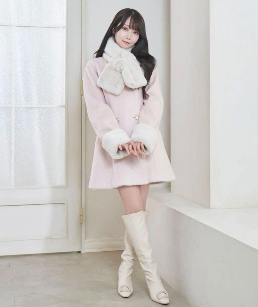 rosemuse tippet muffler set coat ピンク