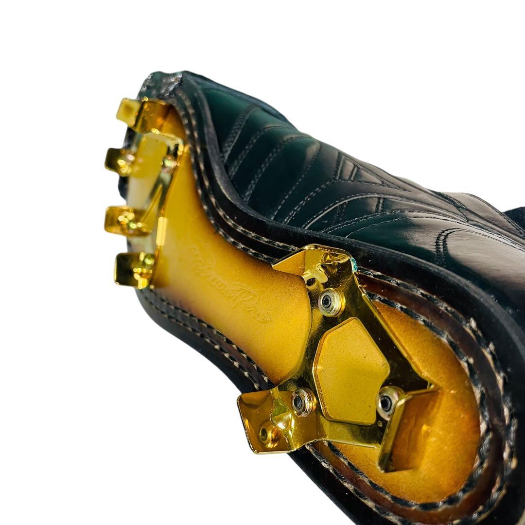 未使用　ミズノプロ　スパイク　野球用　天然皮革　黒　28.0cm