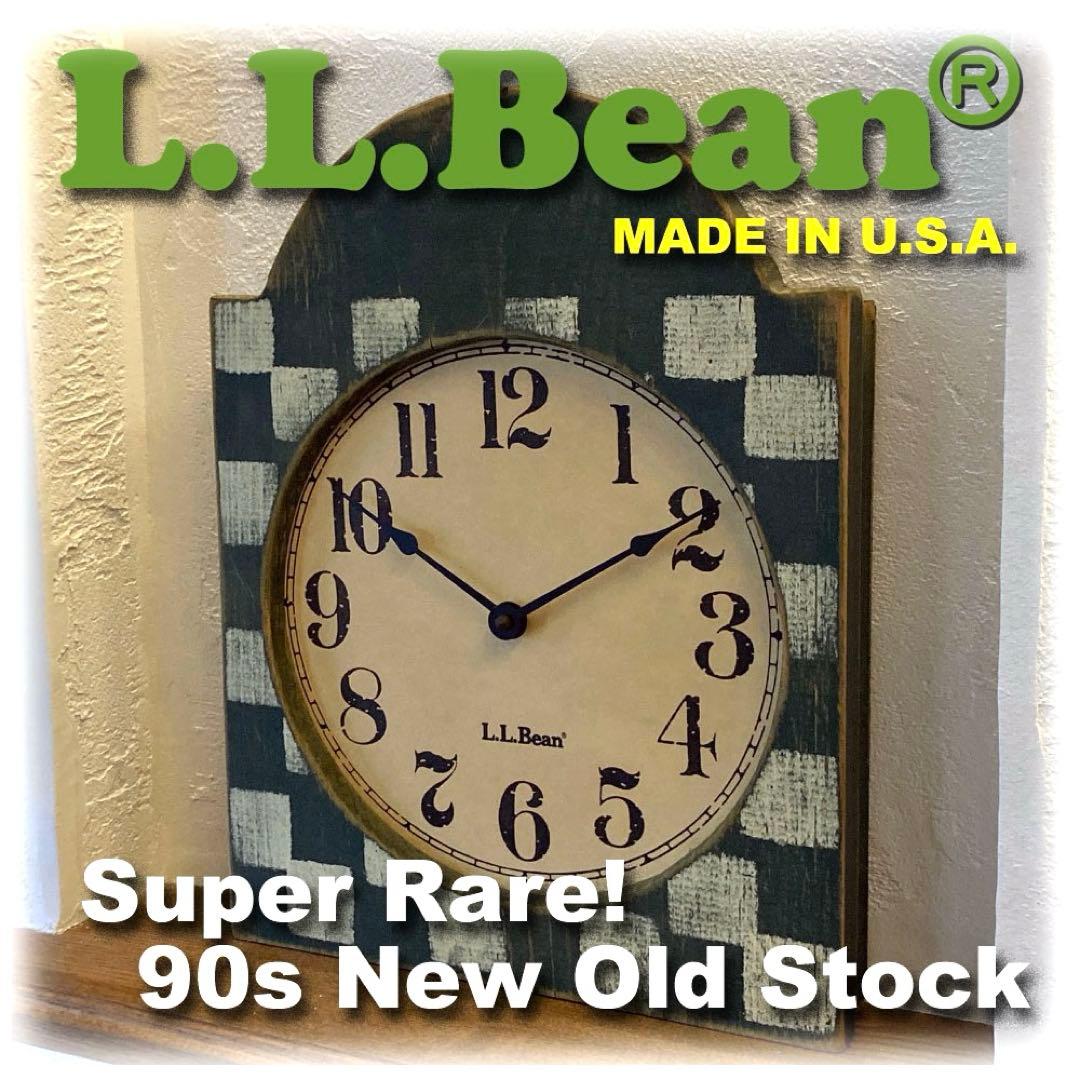 L.L.Bean Country−style wooden wall clock
