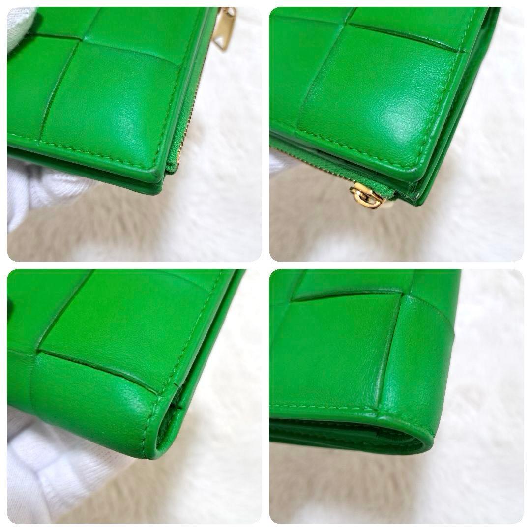 ✨美品　付属品完備✨ボッテガ　二つ折り　カセット　イントレチャート　パラキート