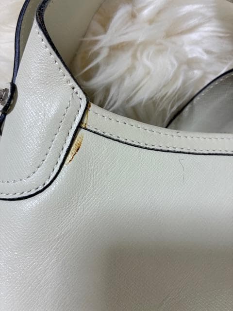 ☆極美品☆フェラガモ　ガンチーニ 2WAYバック　サフィアーノレザー　クリーム系