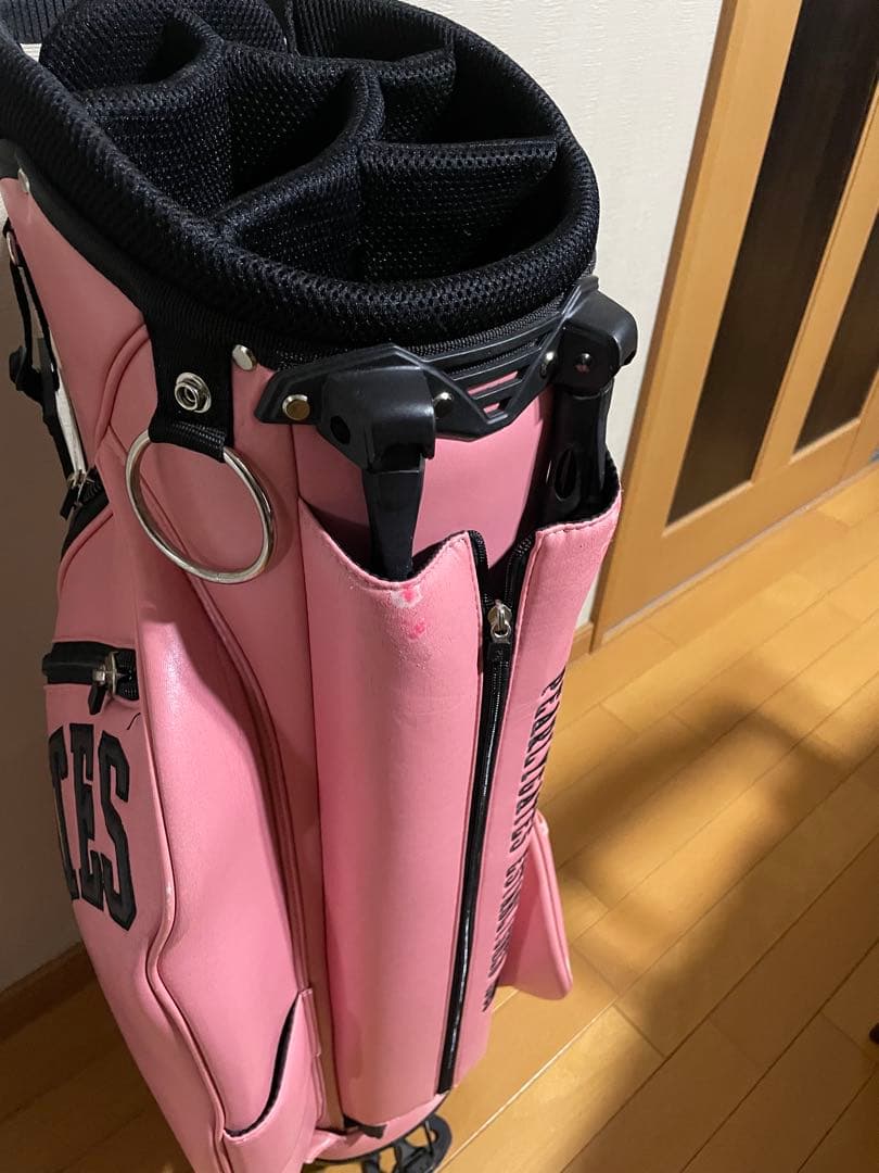 PEARLY GATES キャディバッグ 89 ピンクとヘッドカバー4個