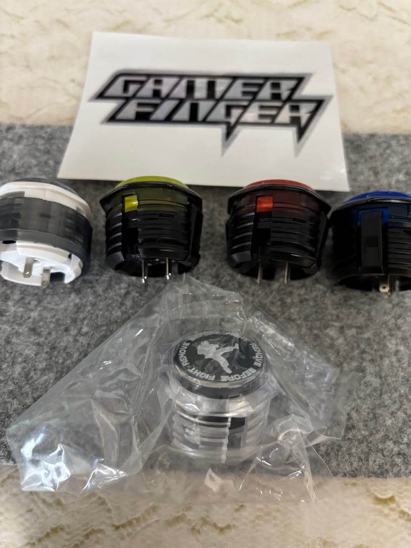 【未使用含む】GamerFinger 14個 (内未使用5) 30φ 静音 銀軸