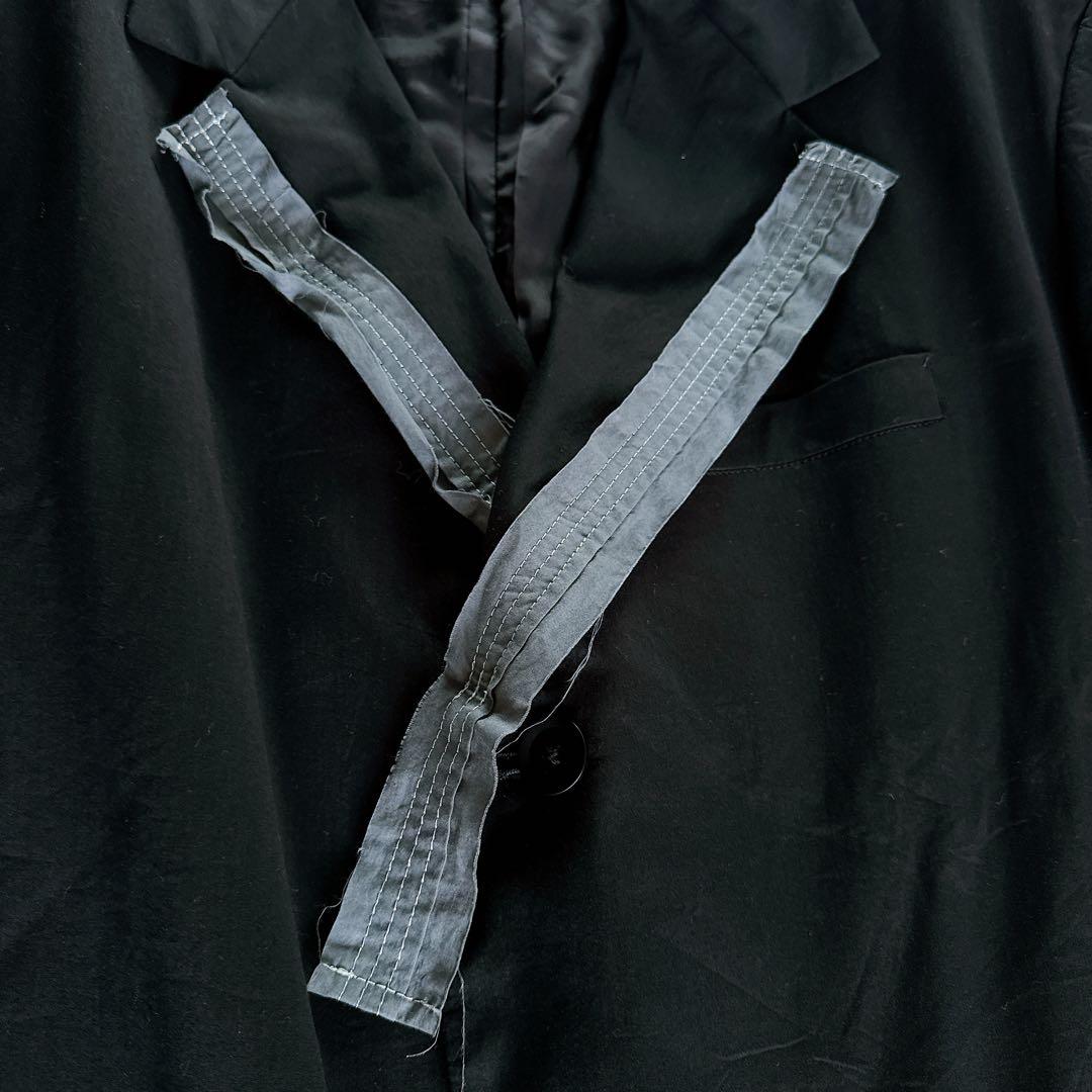 【Y's for men】ロングジャケット チェスターコート ブラック サイズ1