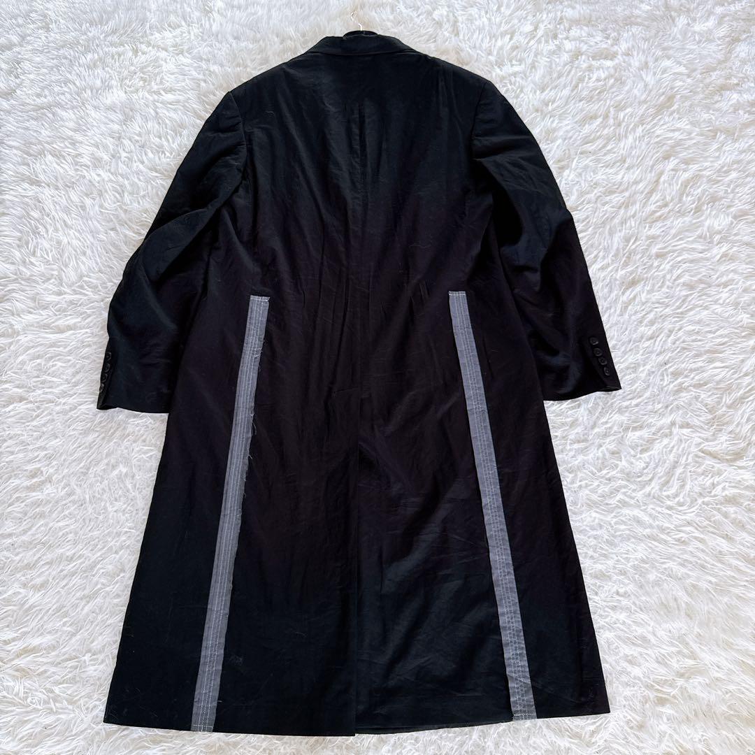 【Y's for men】ロングジャケット チェスターコート ブラック サイズ1