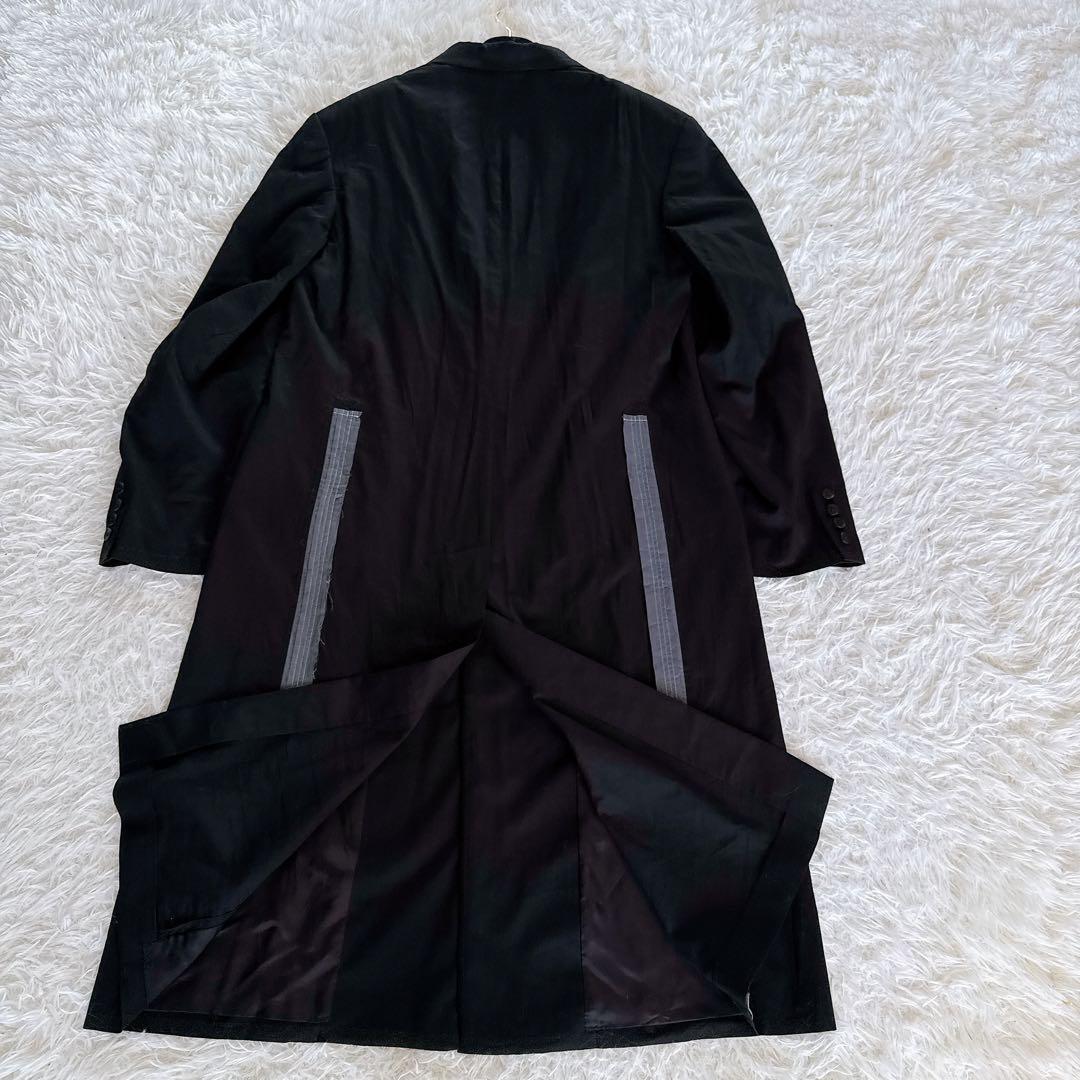 【Y's for men】ロングジャケット チェスターコート ブラック サイズ1