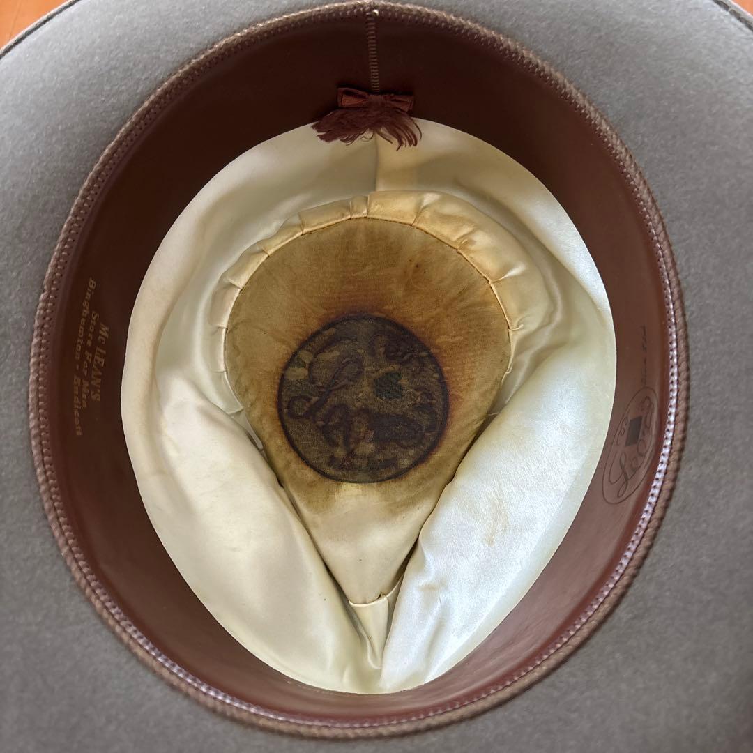 LEE コメンテーターハット40年代〜50年代　59センチ　ジョニーデップ