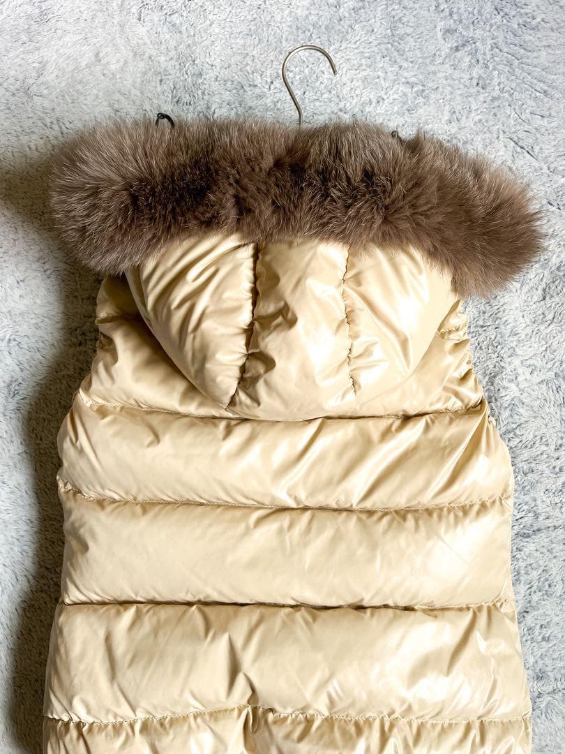 極暖【DUVETICA】デュベティカ GOCCIA ファー付きダウンベスト 38